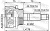 Gelenksatz, Antriebswelle Vorderachse radseitig FEBEST 0510-B25A44 Bild Gelenksatz, Antriebswelle Vorderachse radseitig FEBEST 0510-B25A44