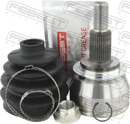 Gelenksatz, Antriebswelle radseitig Vorderachse FEBEST 0510-KEAT