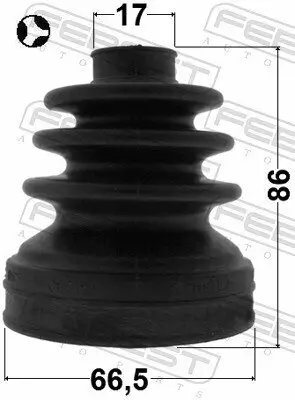Faltenbalgsatz, Antriebswelle getriebeseitig FEBEST 0515-DY3WT Bild Faltenbalgsatz, Antriebswelle getriebeseitig FEBEST 0515-DY3WT