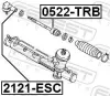 Axialgelenk, Spurstange Vorderachse FEBEST 0522-TRB Bild Axialgelenk, Spurstange Vorderachse FEBEST 0522-TRB