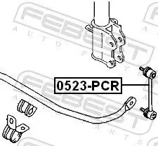 Stange/Strebe, Stabilisator Hinterachse FEBEST 0523-PCR Bild Stange/Strebe, Stabilisator Hinterachse FEBEST 0523-PCR