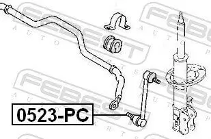 Stange/Strebe, Stabilisator Vorderachse FEBEST 0523-PC Bild Stange/Strebe, Stabilisator Vorderachse FEBEST 0523-PC