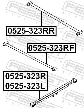 Lenker, Radaufhängung FEBEST 0525-323RF Bild Lenker, Radaufhängung FEBEST 0525-323RF