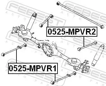 Lenker, Radaufhängung Hinterachse oben FEBEST 0525-MPVR2 Bild Lenker, Radaufhängung Hinterachse oben FEBEST 0525-MPVR2