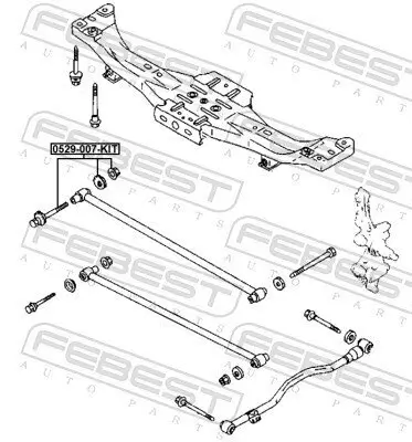 Sturzkorrekturschraube FEBEST 0529-007-KIT Bild Sturzkorrekturschraube FEBEST 0529-007-KIT
