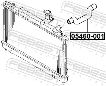 Kühlmittelrohrleitung FEBEST 05460-001 Bild Kühlmittelrohrleitung FEBEST 05460-001