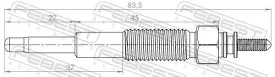 Glühkerze 11 V FEBEST 05642-001 Bild Glühkerze 11 V FEBEST 05642-001