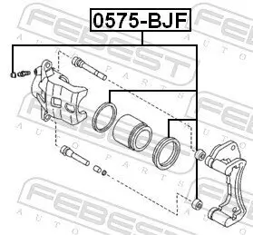 Reparatursatz, Bremssattel FEBEST 0575-BJF Bild Reparatursatz, Bremssattel FEBEST 0575-BJF