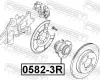 Radnabe Hinterachse FEBEST 0582-3R Bild Radnabe Hinterachse FEBEST 0582-3R