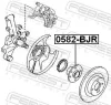 Radnabe Hinterachse FEBEST 0582-BJR Bild Radnabe Hinterachse FEBEST 0582-BJR