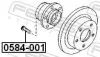 Radbolzen FEBEST 0584-001 Bild Radbolzen FEBEST 0584-001