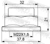 Achsmutter, Antriebswelle FEBEST 0598-NHUB01 Bild Achsmutter, Antriebswelle FEBEST 0598-NHUB01