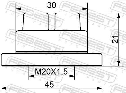 Mutter, Radnabe FEBEST 0598-NHUB02 Bild Mutter, Radnabe FEBEST 0598-NHUB02