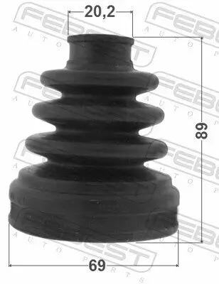 Faltenbalg, Antriebswelle FEBEST 0715-RS413 Bild Faltenbalg, Antriebswelle FEBEST 0715-RS413