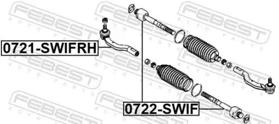 Spurstangenkopf Vorderachse rechts FEBEST 0721-SWIFRH Bild Spurstangenkopf Vorderachse rechts FEBEST 0721-SWIFRH