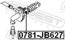 Geberzylinder, Kupplung FEBEST 0781-JB627 Bild Geberzylinder, Kupplung FEBEST 0781-JB627
