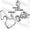 Riemenspanner, Keilrippenriemen FEBEST 0790-J20A Bild Riemenspanner, Keilrippenriemen FEBEST 0790-J20A
