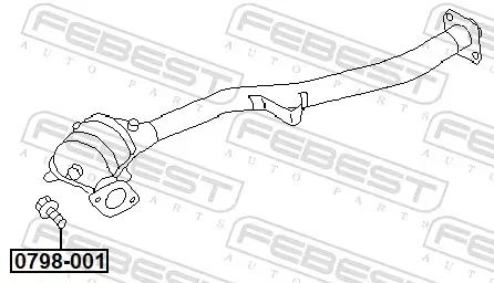 Schraube, Abgasanlage FEBEST 0798-001 Bild Schraube, Abgasanlage FEBEST 0798-001