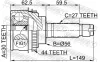 Gelenksatz, Antriebswelle radseitig Vorderachse FEBEST 0810-026A44 Bild Gelenksatz, Antriebswelle radseitig Vorderachse FEBEST 0810-026A44