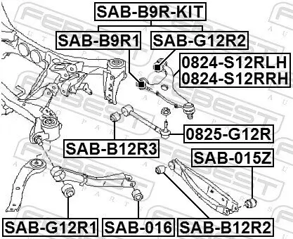 Lenker, Radaufhängung oben Hinterachse rechts FEBEST 0824-S12RRH Bild Lenker, Radaufhängung oben Hinterachse rechts FEBEST 0824-S12RRH