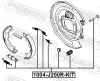 Zubehörsatz, Feststellbremsbacken FEBEST 1004-J200R-KIT Bild Zubehörsatz, Feststellbremsbacken FEBEST 1004-J200R-KIT