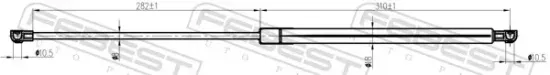Gasfeder, Koffer-/Laderaum FEBEST 10117-003 Bild Gasfeder, Koffer-/Laderaum FEBEST 10117-003