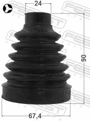 Faltenbalg, Antriebswelle getriebeseitig FEBEST 1015-T300 Bild Faltenbalg, Antriebswelle getriebeseitig FEBEST 1015-T300