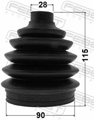Faltenbalgsatz, Antriebswelle radseitig FEBEST 1017P-V250 Bild Faltenbalgsatz, Antriebswelle radseitig FEBEST 1017P-V250