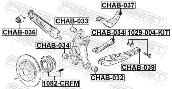 Sturzkorrekturschraubensatz FEBEST 1029-004-KIT Bild Sturzkorrekturschraubensatz FEBEST 1029-004-KIT