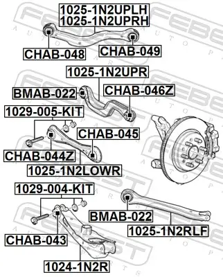 Sturzkorrekturschraubensatz FEBEST 1029-005-KIT Bild Sturzkorrekturschraubensatz FEBEST 1029-005-KIT