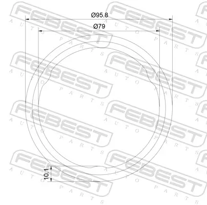 Dichtung, Abgasrohr FEBEST 10492-008 Bild Dichtung, Abgasrohr FEBEST 10492-008