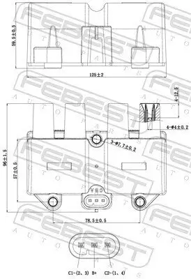 Zündspuleneinheit FEBEST 10640-002 Bild Zündspuleneinheit FEBEST 10640-002