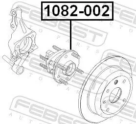 Radnabe Hinterachse FEBEST 1082-002 Bild Radnabe Hinterachse FEBEST 1082-002