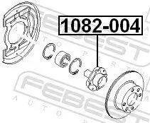 Radnabe FEBEST 1082-004 Bild Radnabe FEBEST 1082-004