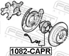 Radnabe Hinterachse FEBEST 1082-CAPR Bild Radnabe Hinterachse FEBEST 1082-CAPR