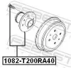 Radnabe Hinterachse FEBEST 1082-T200RA40 Bild Radnabe Hinterachse FEBEST 1082-T200RA40
