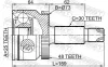 Gelenksatz, Antriebswelle Vorderachse radseitig FEBEST 1210-IX35D7A48 Bild Gelenksatz, Antriebswelle Vorderachse radseitig FEBEST 1210-IX35D7A48