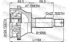 Gelenksatz, Antriebswelle Vorderachse radseitig FEBEST 1210-SON25A47 Bild Gelenksatz, Antriebswelle Vorderachse radseitig FEBEST 1210-SON25A47