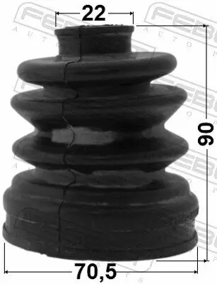 Faltenbalgsatz, Antriebswelle getriebeseitig FEBEST 1215-CM10R Bild Faltenbalgsatz, Antriebswelle getriebeseitig FEBEST 1215-CM10R