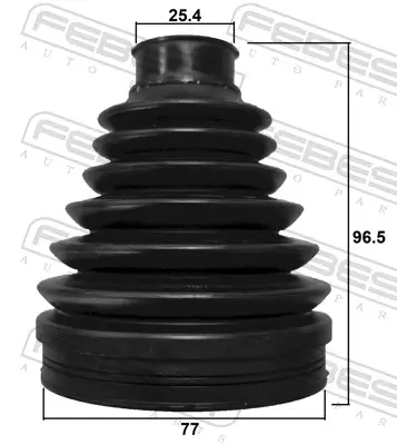Faltenbalg, Antriebswelle getriebeseitig FEBEST 1215P-DN8LH Bild Faltenbalg, Antriebswelle getriebeseitig FEBEST 1215P-DN8LH