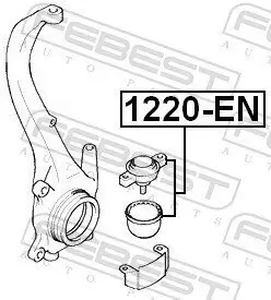 Trag-/Führungsgelenk Vorderachse unten FEBEST 1220-EN Bild Trag-/Führungsgelenk Vorderachse unten FEBEST 1220-EN