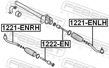 Spurstangenkopf Vorderachse links FEBEST 1221-ENLH Bild Spurstangenkopf Vorderachse links FEBEST 1221-ENLH