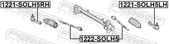 Spurstangenkopf FEBEST 1221-SOLH5LH Bild Spurstangenkopf FEBEST 1221-SOLH5LH