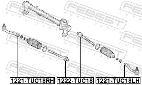 Spurstangenkopf Vorderachse rechts FEBEST 1221-TUC18RH Bild Spurstangenkopf Vorderachse rechts FEBEST 1221-TUC18RH