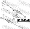 Axialgelenk, Spurstange Vorderachse FEBEST 1222-MAT Bild Axialgelenk, Spurstange Vorderachse FEBEST 1222-MAT