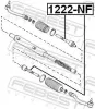 Axialgelenk, Spurstange Vorderachse FEBEST 1222-NF Bild Axialgelenk, Spurstange Vorderachse FEBEST 1222-NF