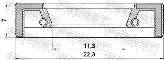 Dichtung, Schaltgetriebe FEBEST 122275 Bild Dichtung, Schaltgetriebe FEBEST 122275