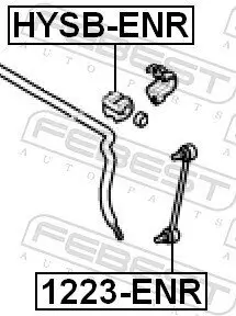 Stange/Strebe, Stabilisator Hinterachse FEBEST 1223-ENR Bild Stange/Strebe, Stabilisator Hinterachse FEBEST 1223-ENR