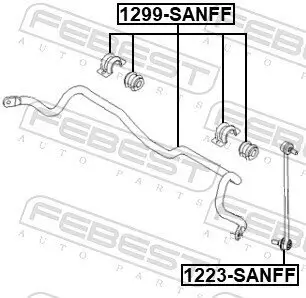 Stange/Strebe, Stabilisator Vorderachse FEBEST 1223-SANFF Bild Stange/Strebe, Stabilisator Vorderachse FEBEST 1223-SANFF