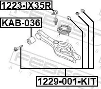 Sturzkorrekturschraubensatz FEBEST 1229-001-KIT Bild Sturzkorrekturschraubensatz FEBEST 1229-001-KIT